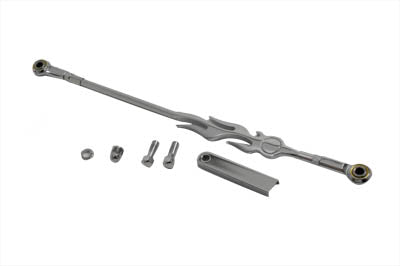 V-Twin Chrome Flame Style Shifter Rod Kit - 21-0688