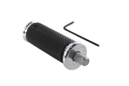 V-Twin 2.5 Long Shifter Footpeg with Chrome End Caps - 21-0758