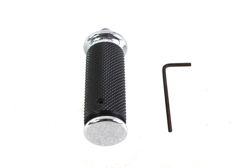 V-Twin 2.5 Long Shifter Footpeg with Chrome End Caps - 21-0758