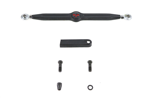 V-Twin 12 inch Skull Shift Rod Kit Black - 21-0859