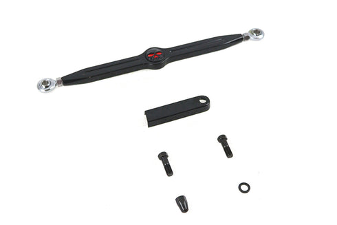 V-Twin 12 inch Skull Shift Rod Kit Black - 21-0859