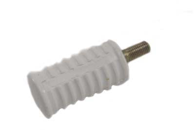 V-Twin Shifter Footpeg White Rubber - 21-0904
