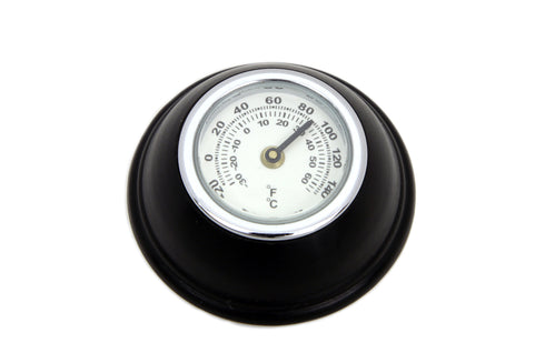 V-Twin Small Black Shifter Knob with Temperature Gauge - 21-0924