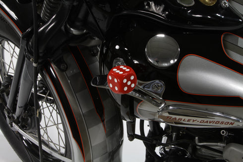 V-Twin Red Dice Style Shifter Knob - 21-0937