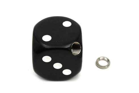 V-Twin Black Dice Style Shifter Knob - 21-0939
