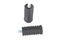 V-Twin Rubber Shifter Footpeg Set Black - 21-0997