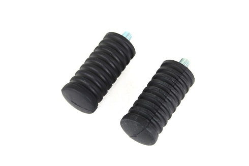 V-Twin Rubber Shifter Footpeg Set Black - 21-0997