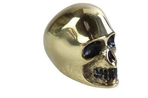 V-Twin Brass Skull Style Shifter Knob - 21-2121
