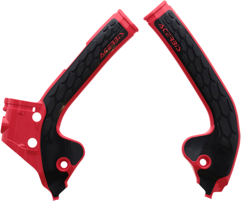 ACERBIS X-Grip Frame Guards - Red/Black - Gas Gas | Husqvarna | KTM 2686041018