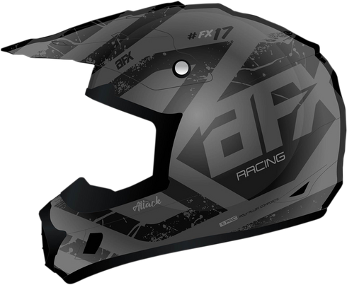 AFX FX-17 Helmet - Attack - Frost Gray/Matte Black - 2XL 0110-7141
