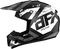 AFX FX-17 Helmet - Attack - Matte Black/Silver - 2XL 0110-7147