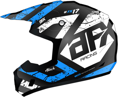 AFX FX-17 Helmet - Attack - Matte Blue/Black - XL 0110-7164