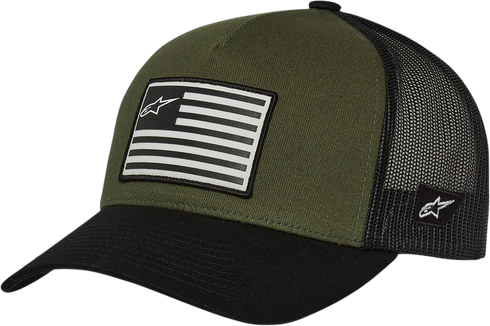 ALPINESTARS ALPINESTARS Flag Snapback Hat - Military/Black - One Size 1211810136910OS - 2501-3625