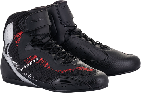 ALPINESTARS Faster-3 Rideknit? Shoes - Black/Silver/Red - US 8.5 / EU 41 2510319193085