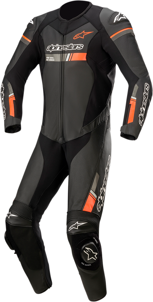 ALPINESTARS GP Force Chaser 1-Piece Leather Suit - Black/Red Fluo - US 54 / EU 64 3150321-1030-64