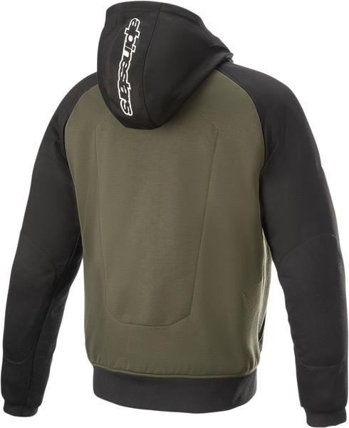 ALPINESTARS ALPINESTARS Chrome Hoodie - Black/Green - 4XL 4200918-1681-4X - 2820-5586