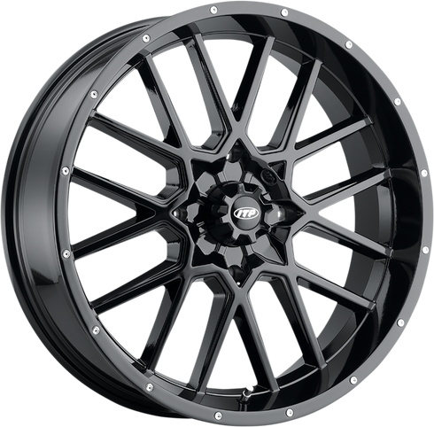 ITP Wheel - Hurricane - Front/Rear - Black - 20x6.5 - 4/137 - 4+2.5 (+10 mm) 2022517705B