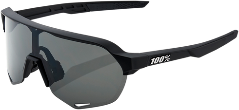 100% S2 Sunglasses - Soft Tact Black - Smoke Lens 60006-00000