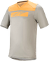 ALPINESTARS Drop 4.0 Short-Sleeve Jersey - Gray Steel/Tangerine - Small 1766220-6004-SM