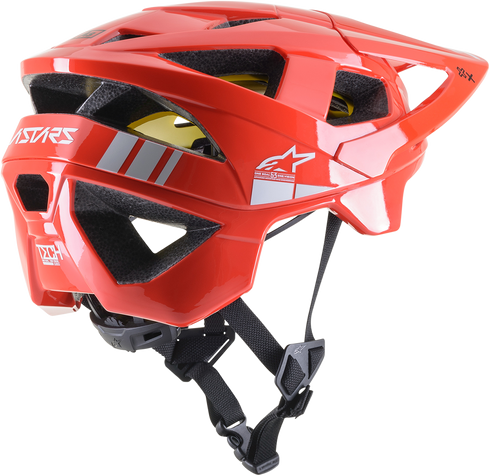 ALPINESTARS Vector Tech Helmet - Bright Red/Light Gray Glossy - MIPS? - Small 8700721-3199-SM
