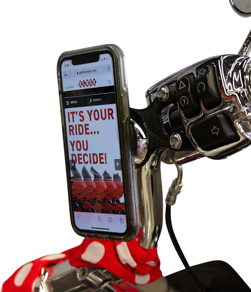 KLOCK WERKS iOmounts™ Device Mount - Handlebar Mount - Black KWD-01-0605-B