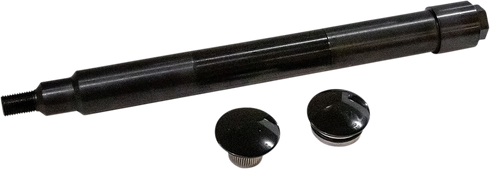 KLOCK WERKS Axle Kit - Flush Mount - Front - Black w/Black End Caps KWS-01-0611