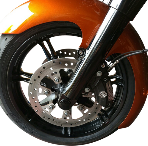 KLOCK WERKS Axle Kit - Flush Mount - Front - Black w/Black End Caps KWS-01-0610