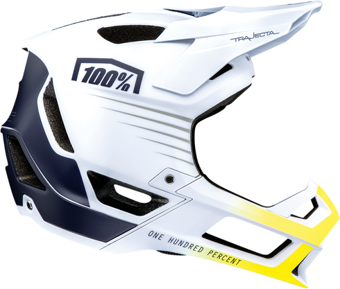 100% Trajecta Helmet - Fidlock - Black/White - Large 80003-00007