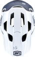 100% Trajecta Helmet - Fidlock - Black/White - Large 80003-00007