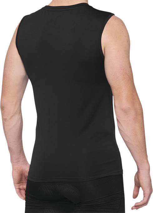100% Basecamp Sleeveless Base Layer - Black - Large 40046-00002