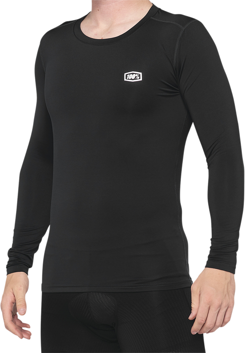 100% Basecamp Long-Sleeve Base Layer - Black - Medium 40045-00001