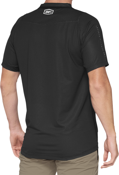 100% Celium Short-Sleeve Jersey - Dark Gray/Black - Medium 41204-290-11