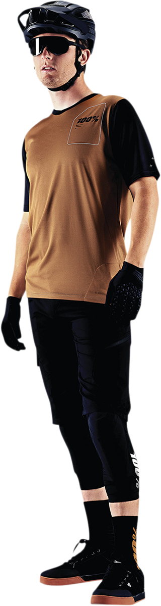 100% Ridecamp Short-Sleeve Jersey - Terracotta/Black - Medium 40027-00016