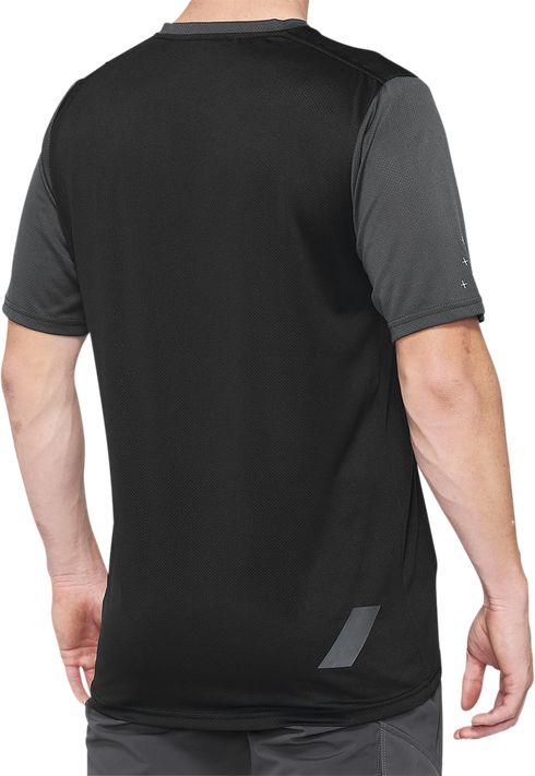 100% Ridecamp Short-Sleeve Jersey - Charcoal/Black - Large 40027-00007