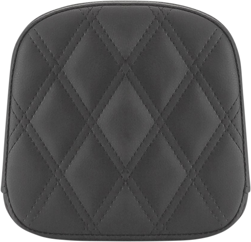 SADDLEMEN Sissy Bar Pad - Lattice Stitched - Black - FL '99-'23 040743