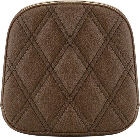 SADDLEMEN Sissy Bar Pad - Lattice Stitched - Brown FL '99-'22 040745