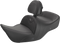 SADDLEMEN Heated Roadsofa™ Seat - Carbon Fiber - Includes Backrest - Black - GL H01-07-185BRHCT