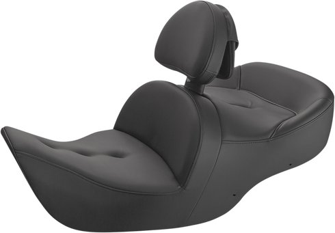 SADDLEMEN Seat - Roadsofa™ - With Backrest - Pillow Top - Black H01-07-181BR