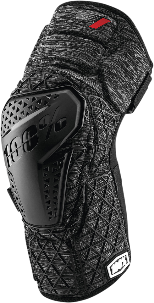 100% Surpass Knee Guards - Heather Gray/Black - Large 70009-00007