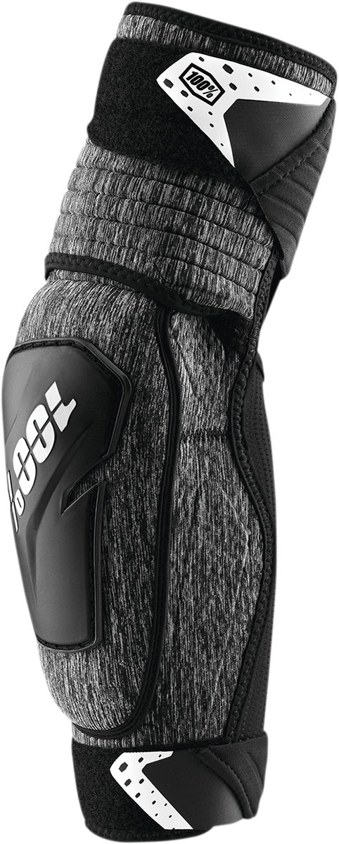 100% Fortis Elbow Guards - Heather Gray/Black - L/XL 70006-00004