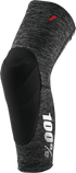 100% Teratec Knee Guards - Heather Gray/Black - XL 70003-00008