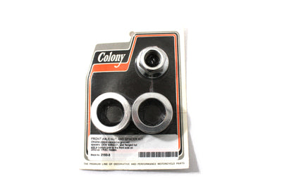 Colony Chrome Front Axle Nut and Spacer Kit - 2153-3