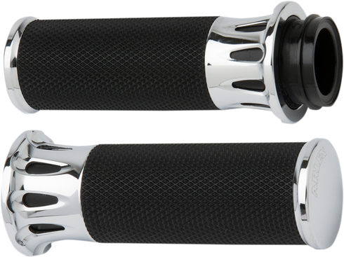 ARLEN NESS Fusion Deep Cut Grips - TBW - Chrome 07-318
