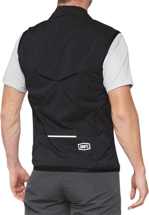 100% Corridor Stretch Vest - Black - Medium 40043-00001