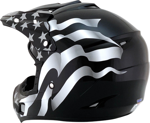 AFX FX-17 Helmet - Flag - Stealth - 3XL 0110-7629