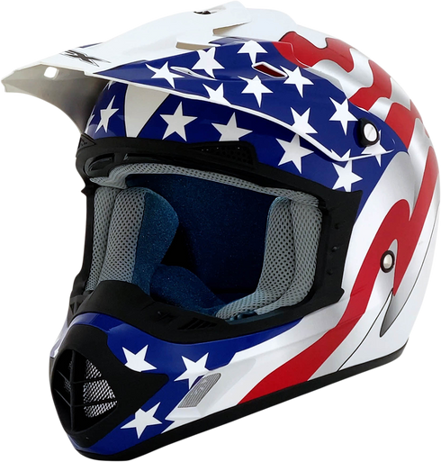 AFX FX-17 Helmet - Flag - White - 3XL 0110-7633