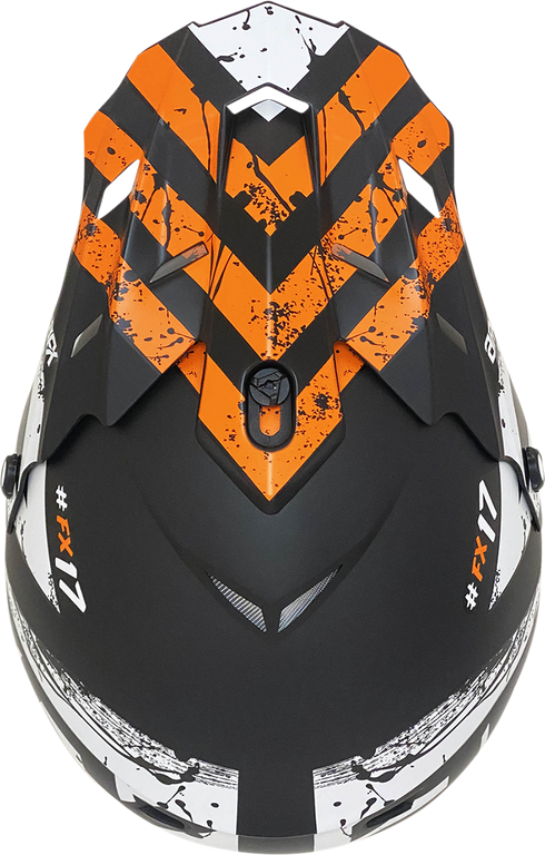 AFX FX-17 Helmet - Attack - Matte Black/Orange - 4XL 0110-7642