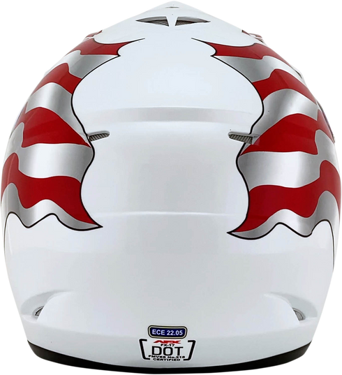 AFX FX-17 Helmet - Flag - White - 3XL 0110-7633