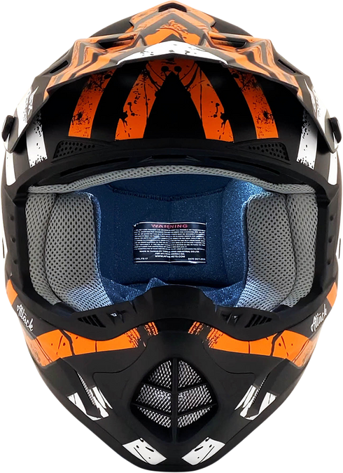 AFX FX-17 Helmet - Attack - Matte Black/Orange - 4XL 0110-7642