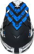 AFX FX-17 Helmet - Attack - Matte Black/Blue - 4XL 0110-7644